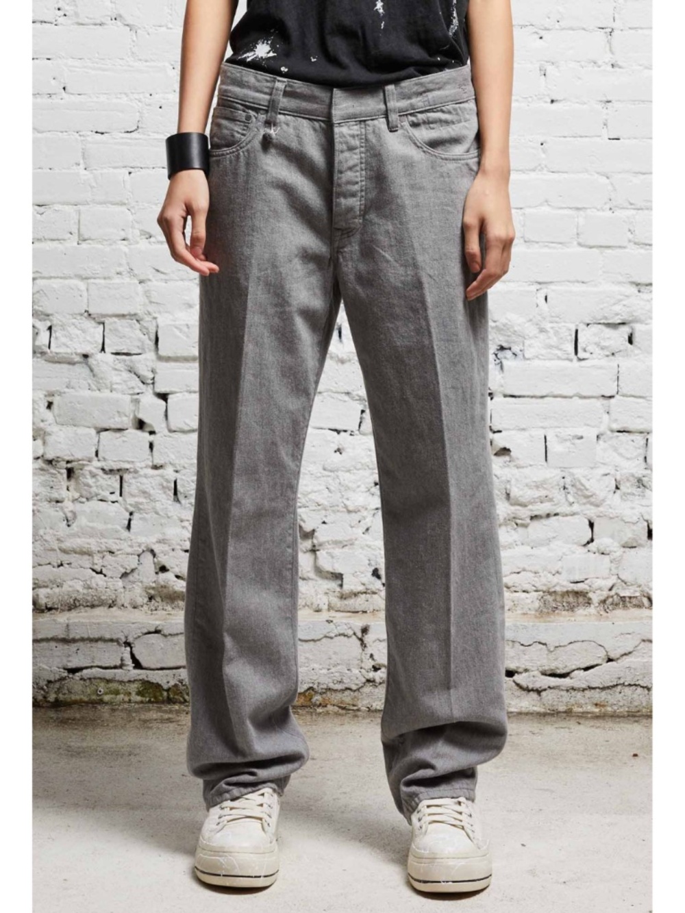 NEW R13 Lemmy Slim Jean Stonewash Grey 30